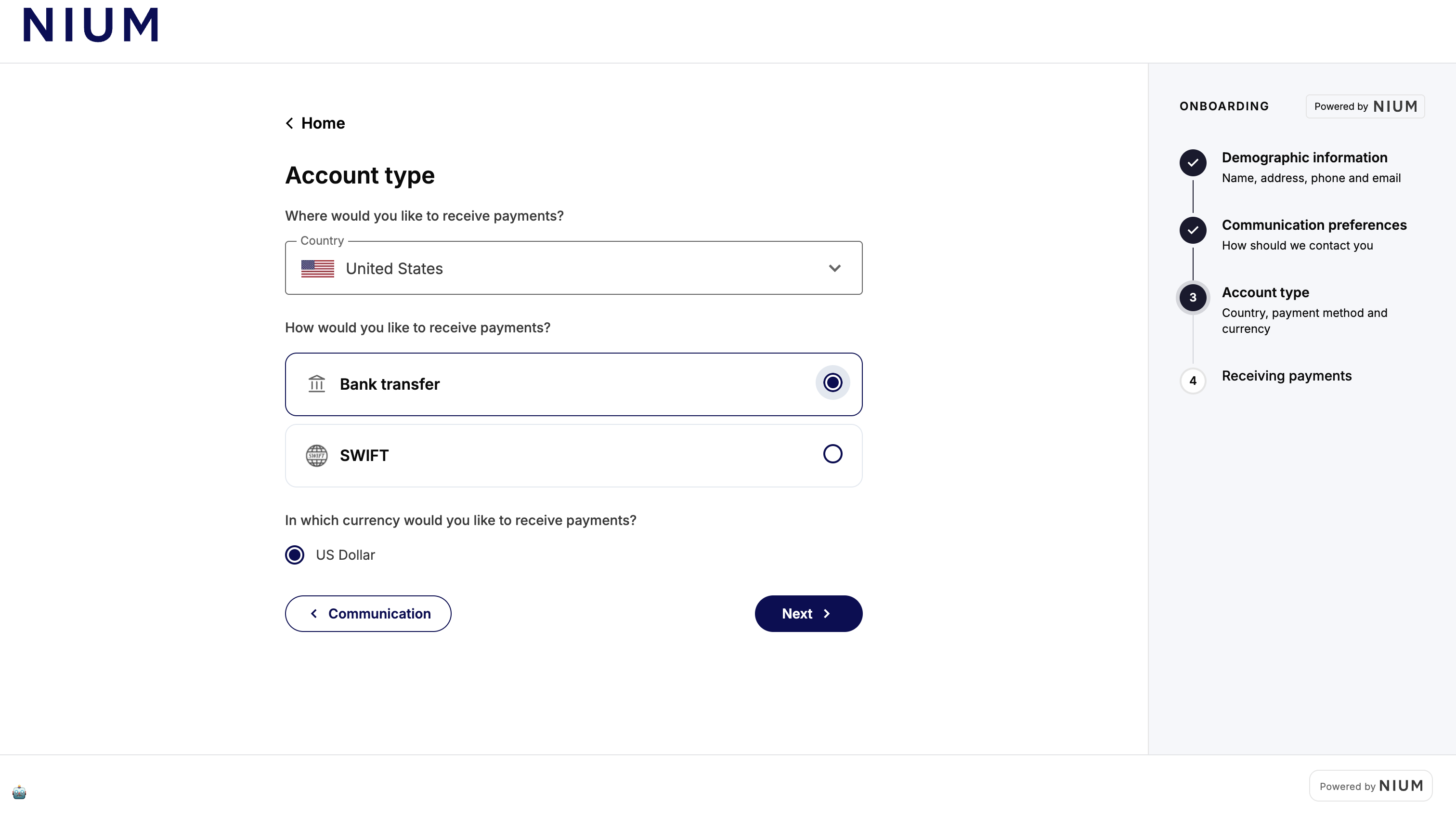 Account type
