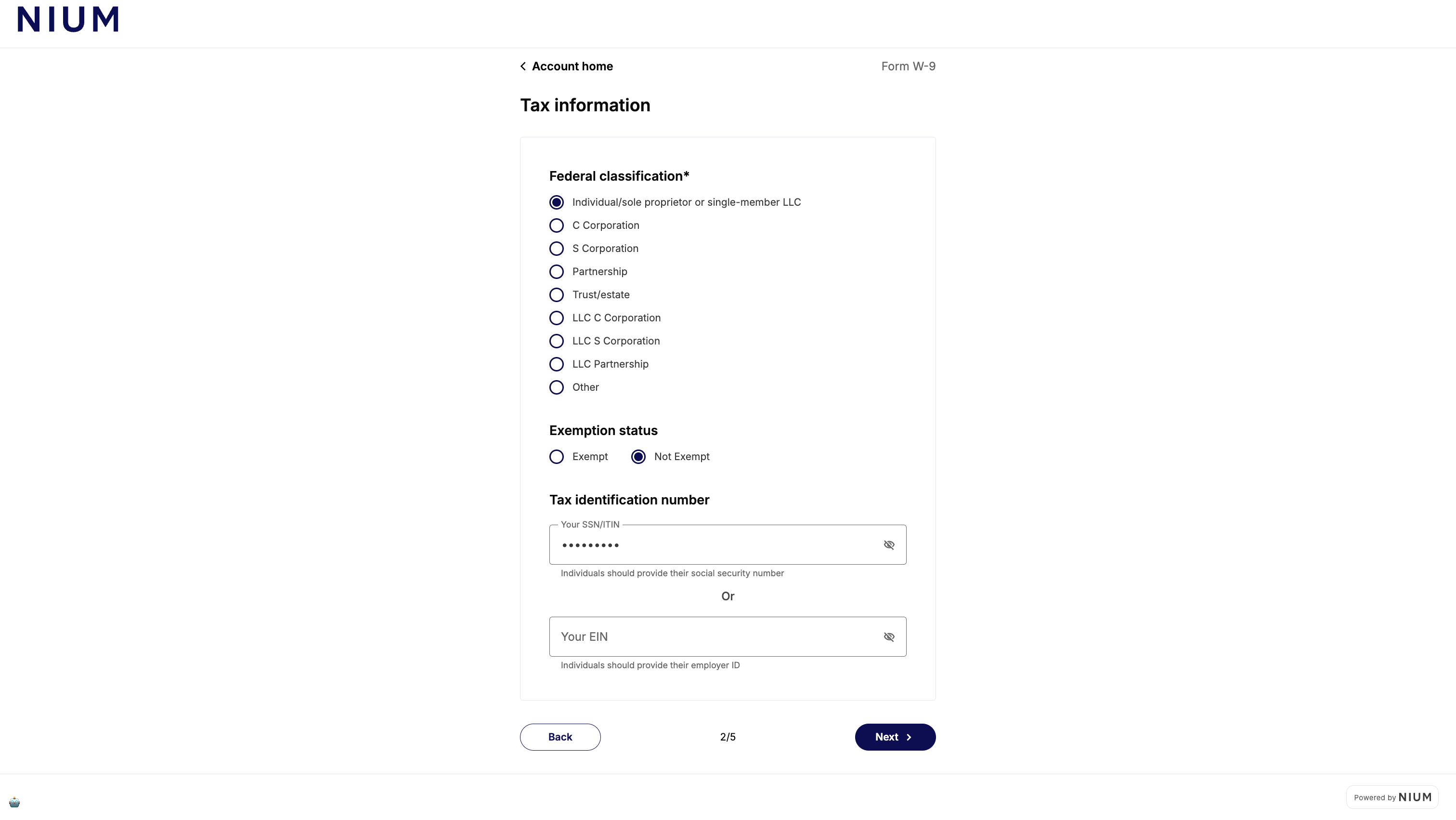 Tax information