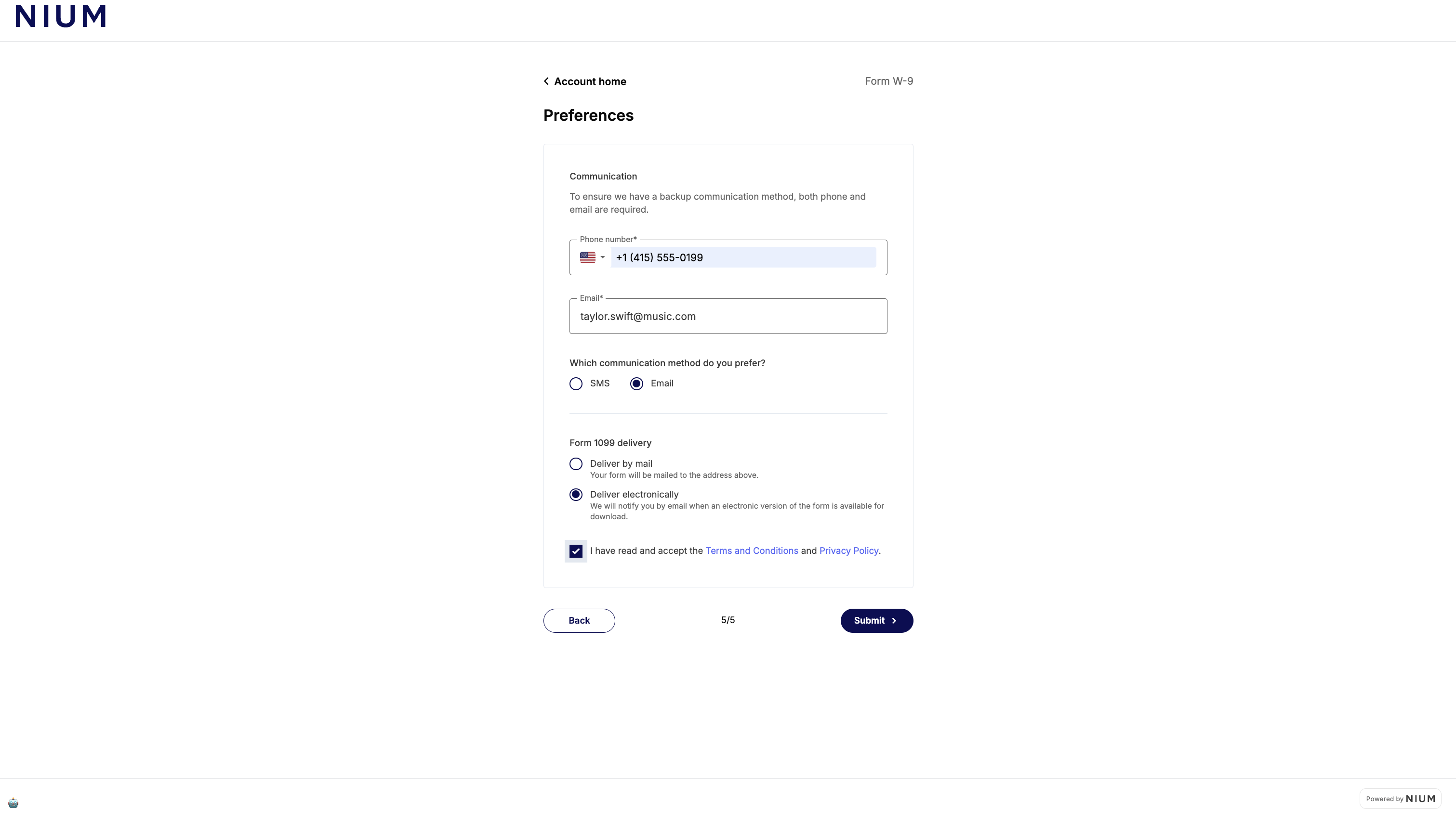 Preferences and submission