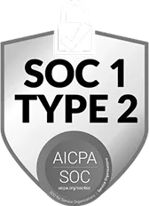SOC 1 Type 2 compliant badge