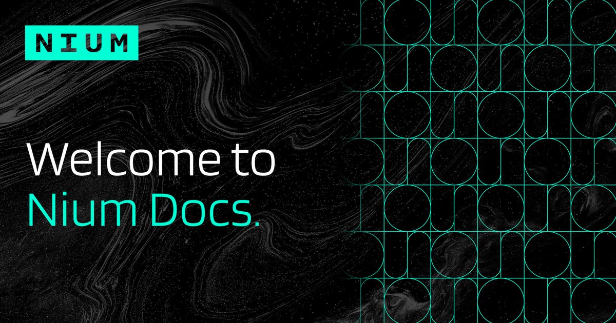Developer documentation | Nium Documentation